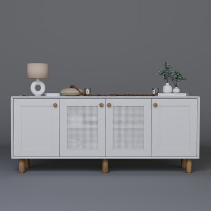 Μπουφές Λευκό 180x40x75cm | 350MWD1503