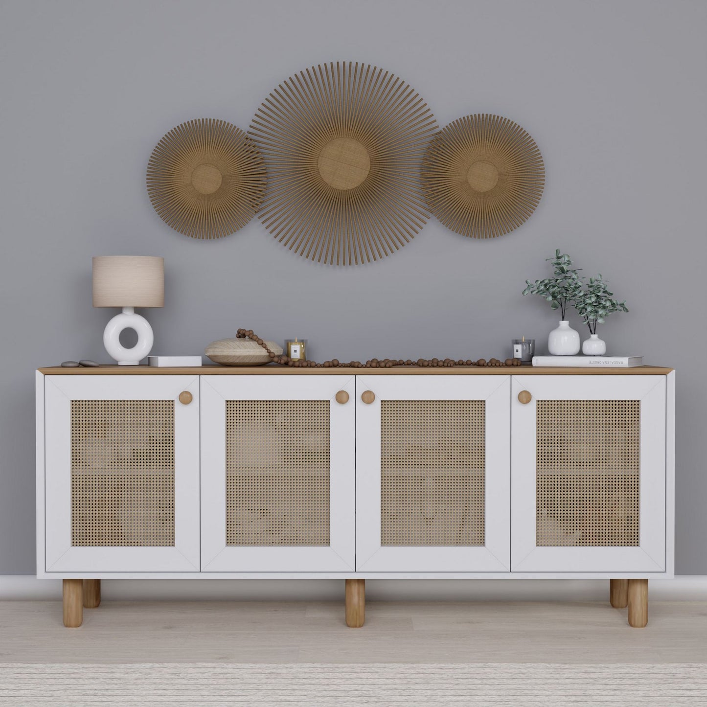Μπουφές Light Καρυδί 180x40x75cm | 350MWD1506