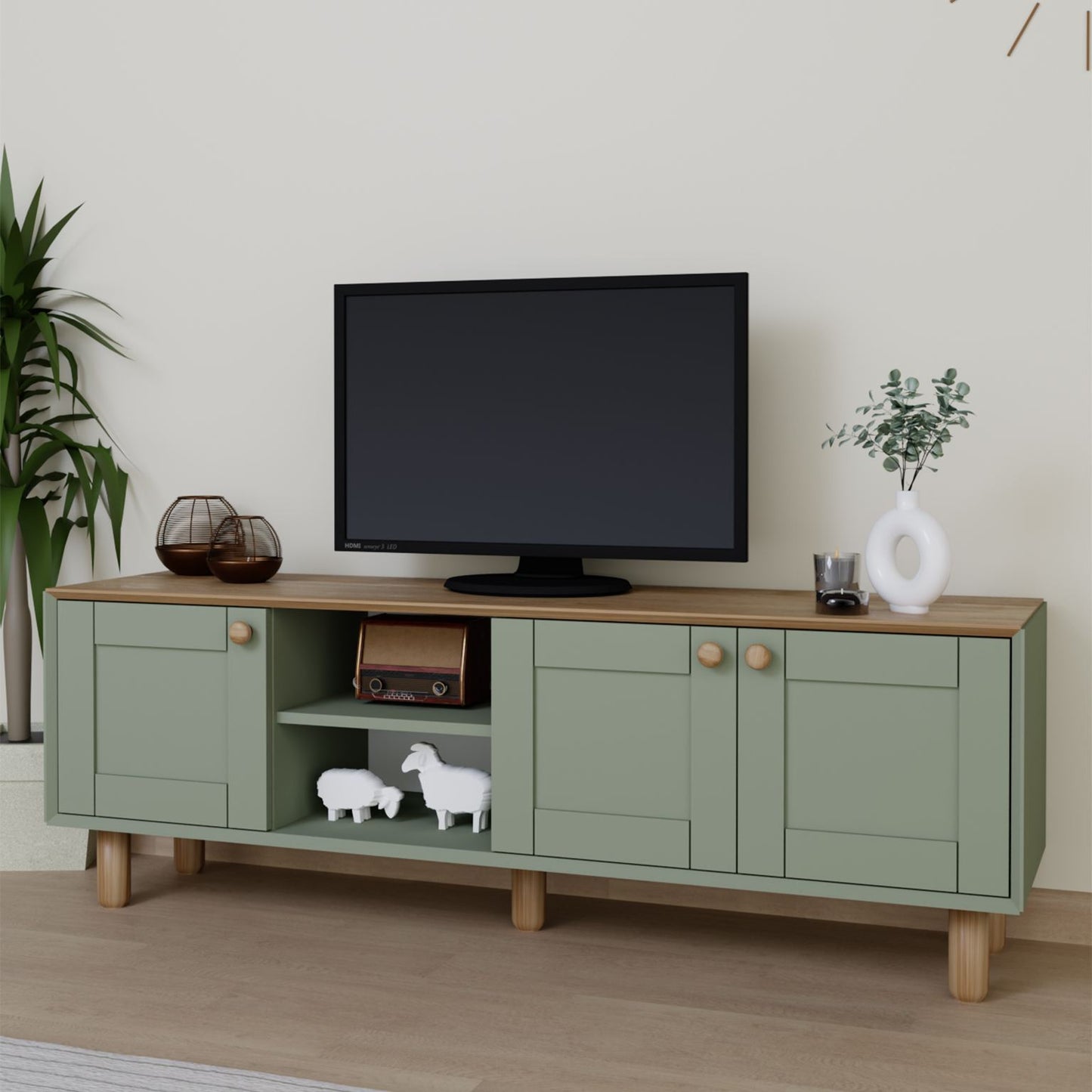 Έπιπλο Τηλεόρασης TV Βάση Σύνθεση Green | 350MWD1701