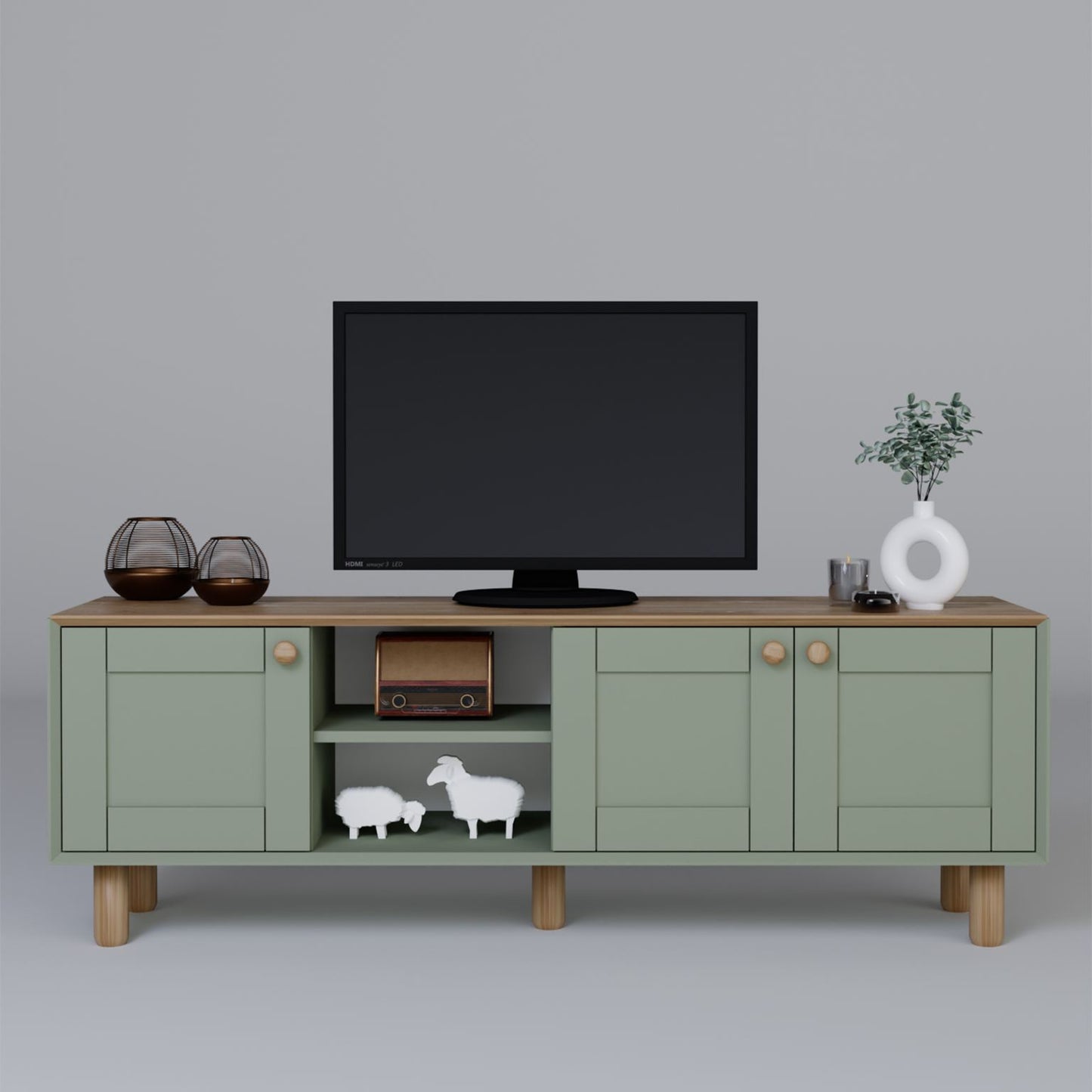 Έπιπλο Τηλεόρασης TV Βάση Σύνθεση Green | 350MWD1701
