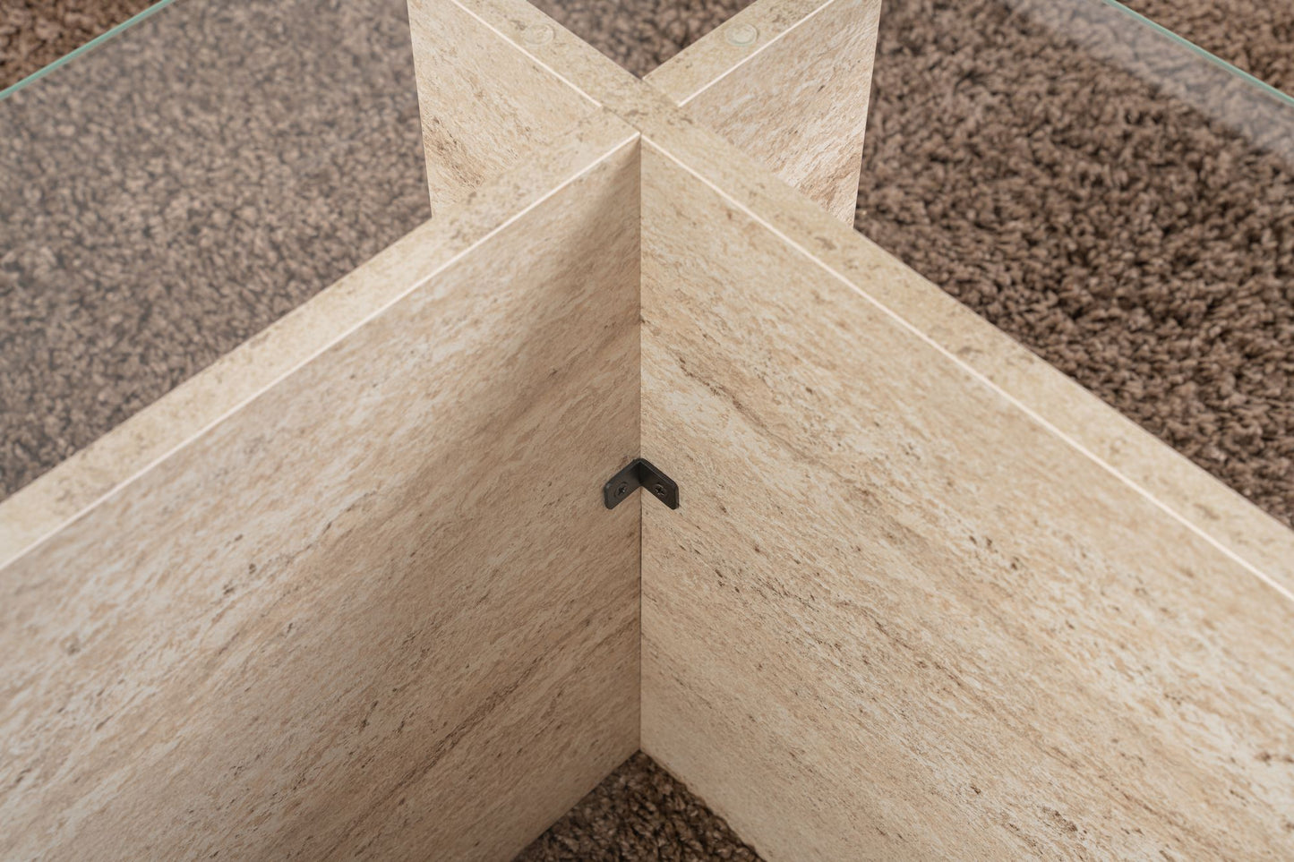 Τραπεζάκι Σαλονιού Travertine 105 x 65 x 40 εκ GR353NRD1102