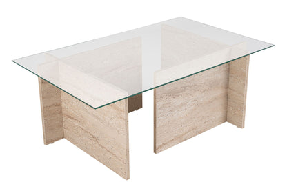 Τραπεζάκι Σαλονιού Travertine 105 x 65 x 40 εκ GR353NRD1102