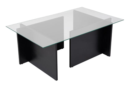 Τραπεζάκι Σαλονιού Wood Μαύρο 105 x 65 x 40 εκ GR353NRD1103