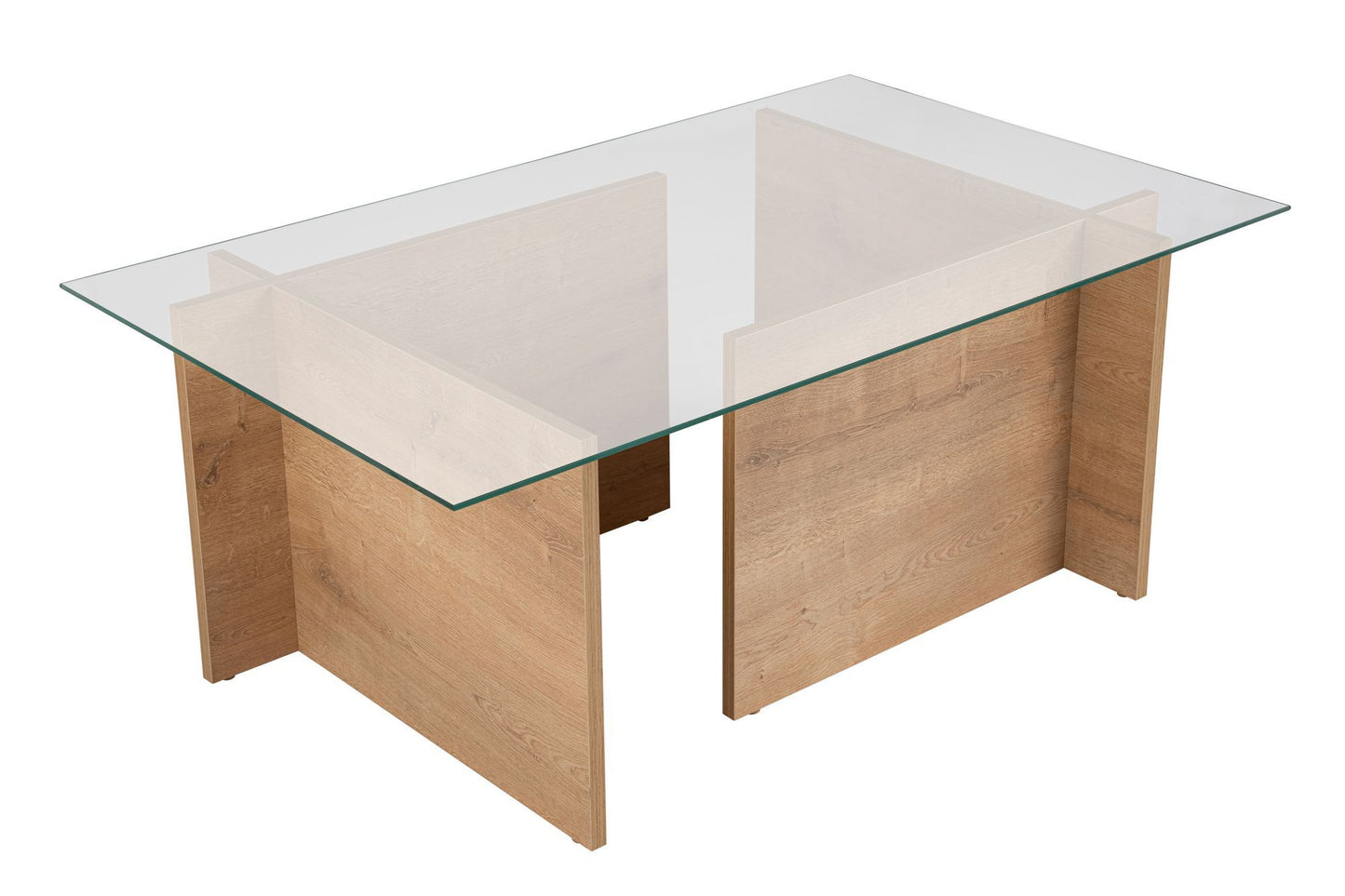 Τραπεζάκι Σαλονιού Δρυς Honey 105 x 65 x 40 εκ GR353NRD1109