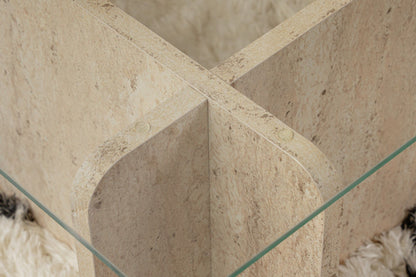 Τραπεζάκι Σαλονιού Travertine 105 x 65 x 30 εκ GR353NRD1110
