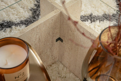 Τραπεζάκι Σαλονιού Travertine 105 x 65 x 30 εκ GR353NRD1110