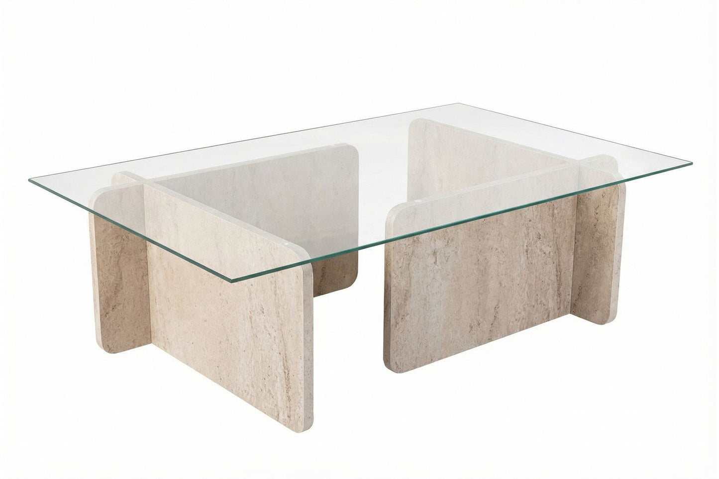 Τραπεζάκι Σαλονιού Travertine 105 x 65 x 30 εκ GR353NRD1110