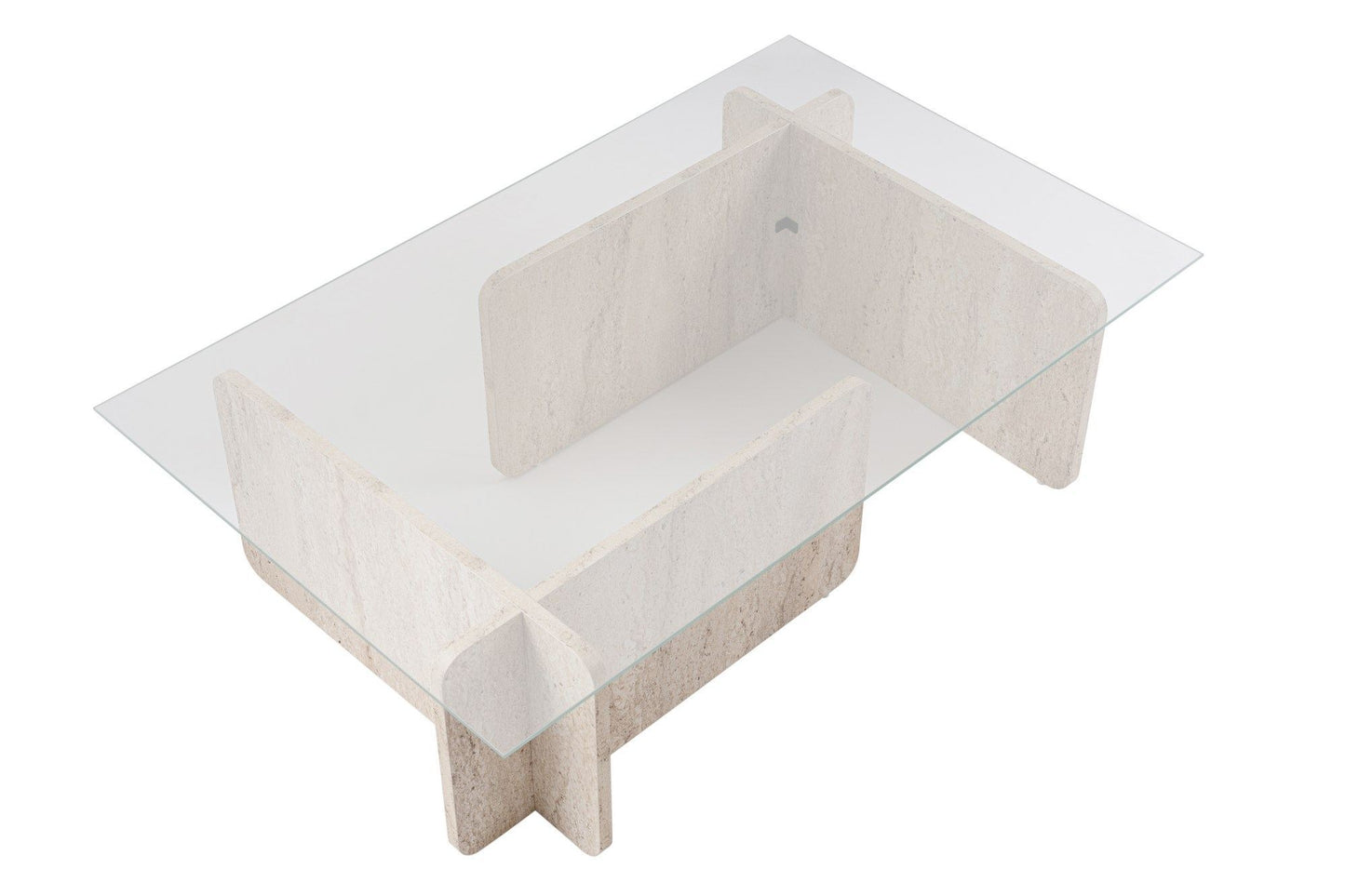 Τραπεζάκι Σαλονιού Travertine 105 x 65 x 30 εκ GR353NRD1110