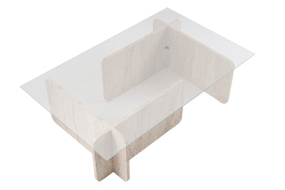 Τραπεζάκι Σαλονιού Travertine 105 x 65 x 30 εκ GR353NRD1110