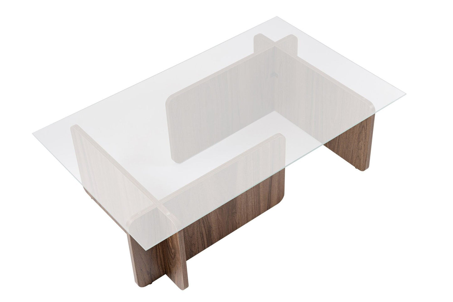 Τραπεζάκι Σαλονιού Venezia Καρυδί 105 x 65 x 30 εκ GR353NRD1117