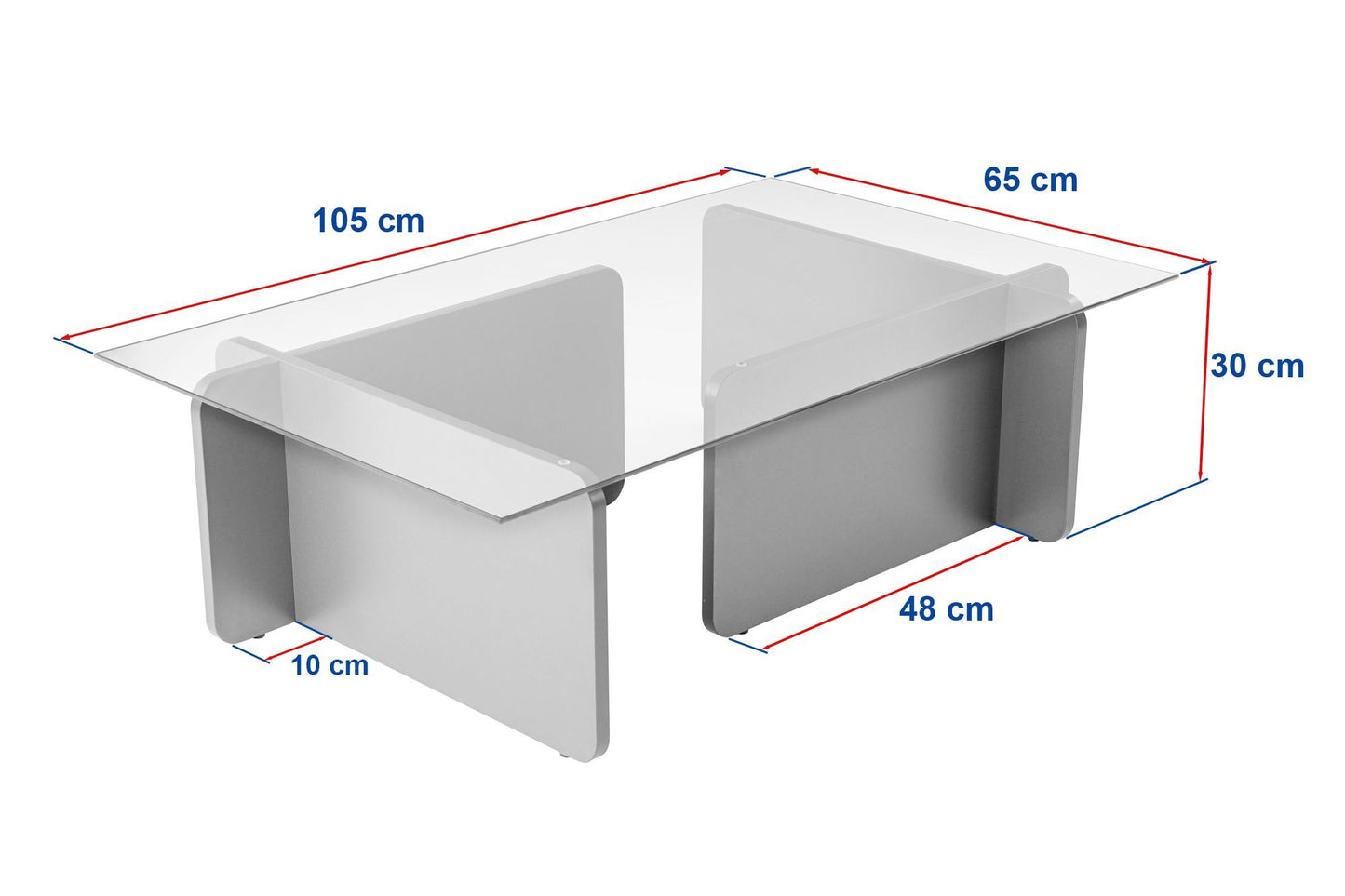 Τραπεζάκι Σαλονιού Venezia Καρυδί 105 x 65 x 30 εκ GR353NRD1117