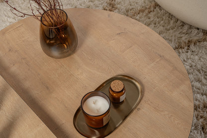 Τραπεζάκι Σαλονιού Δρυς Honey - Μαύρο 90 x 60 x 30 εκ GR353NRD1119