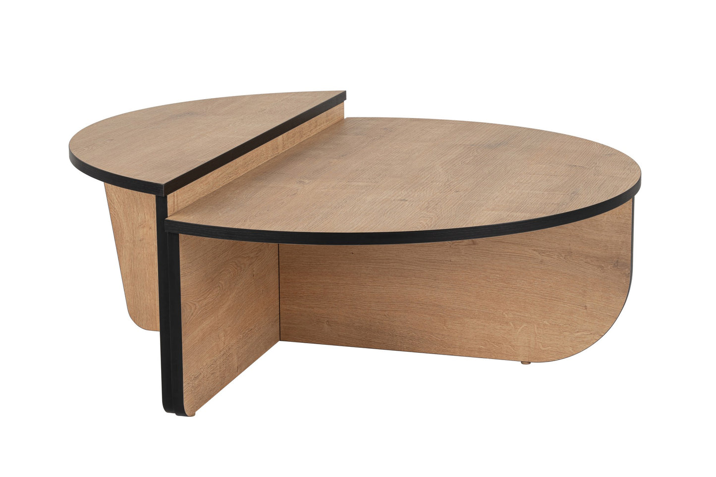 Τραπεζάκι Σαλονιού Δρυς Honey - Μαύρο 90 x 60 x 30 εκ GR353NRD1119