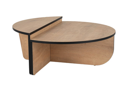 Τραπεζάκι Σαλονιού Δρυς Honey - Μαύρο 90 x 60 x 30 εκ GR353NRD1119