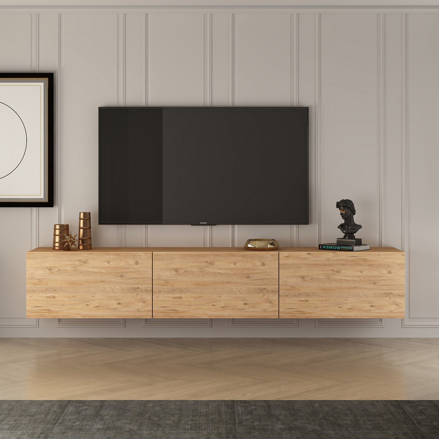 Έπιπλο Τηλεόρασης TV Βάση Σύνθεση Atlantic Pine | 362ANT1154