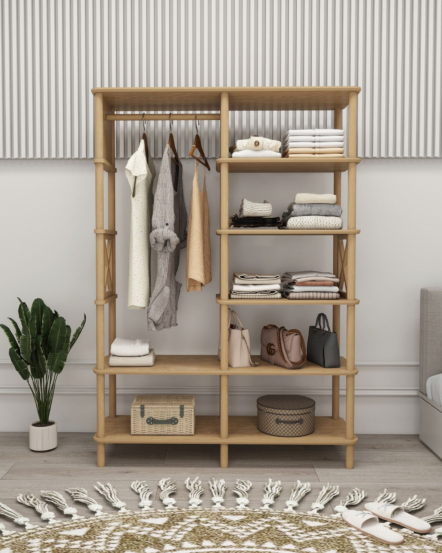 Ντουλάπα 120x175x38 εκ Δρυς 362JRT1501