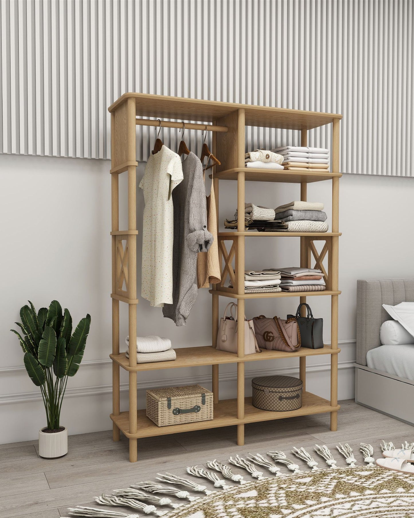 Ντουλάπα 120x175x38 εκ Δρυς 362JRT1501