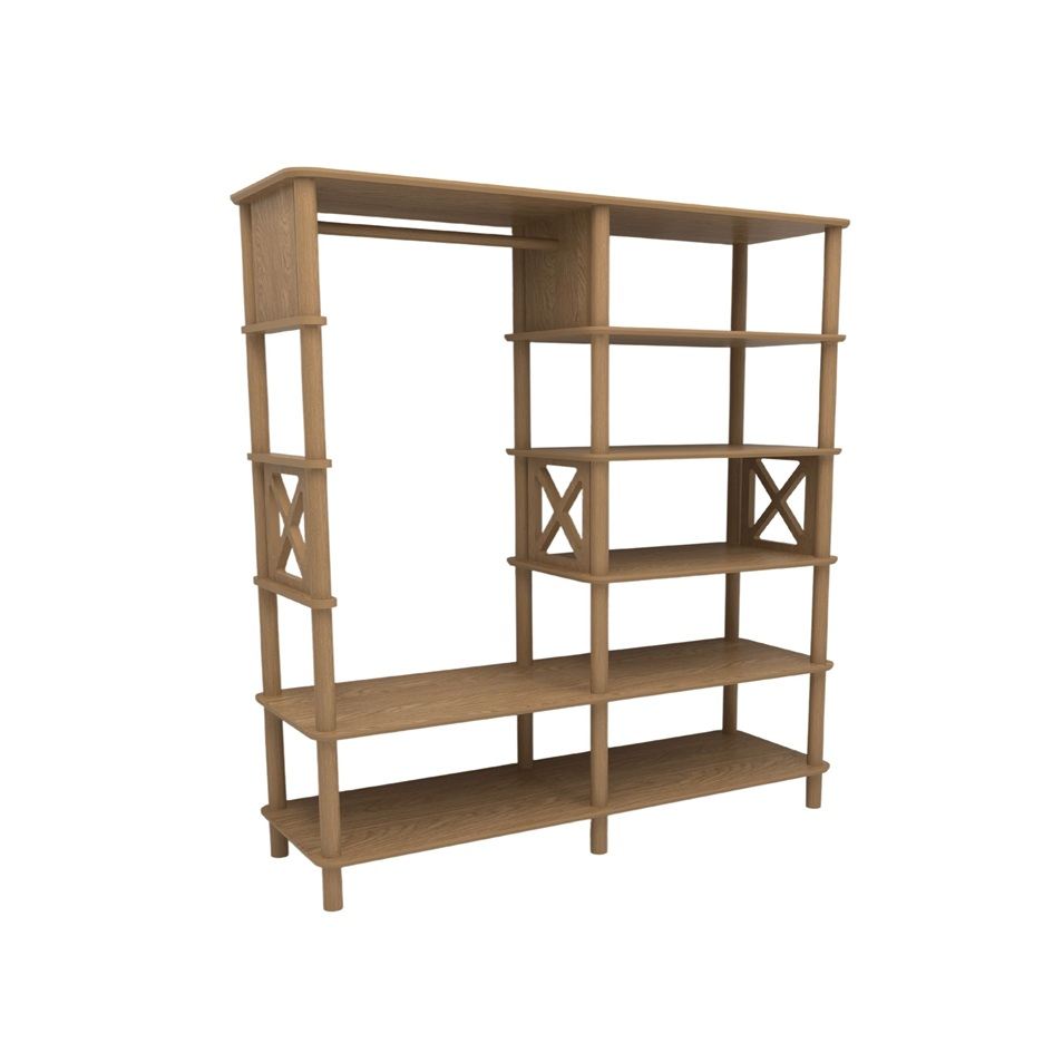 Ντουλάπα 120x175x38 εκ Δρυς 362JRT1501