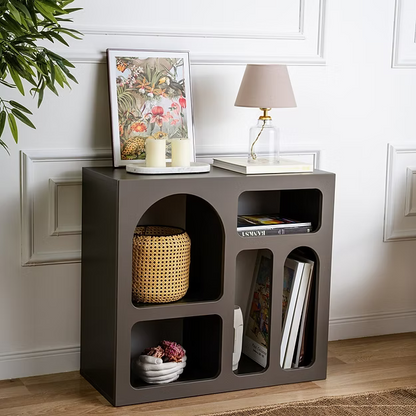 Κονσόλα Εισόδου Υπνοδωματίου 80x74x37 εκ Μπουφές Ραφιέρα Νησιώτικο Στυλ σε 2 Χρωματισμούς 125GLN1224