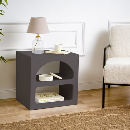 Τραπεζάκι Κομοδίνο Βοηθητικό Κρεβατοκάμαρας 50x50x40 Νησιώτικο Στυλ σε 2 Χρωματισμούς 125GLN1226