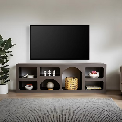 Έπιπλο Τηλεόρασης Χαμηλός Μπουφές 160x51x38 εκ Κονσόλα Νησιώτικο Στύλ σε 2 χρώματα 125GLN1225