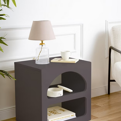 Τραπεζάκι Κομοδίνο Βοηθητικό Κρεβατοκάμαρας 50x50x40 Νησιώτικο Στυλ σε 2 Χρωματισμούς 125GLN1226