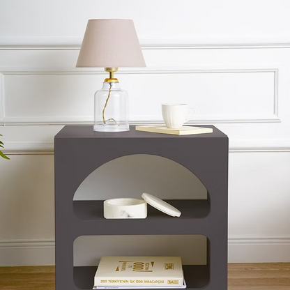 Τραπεζάκι Κομοδίνο Βοηθητικό Κρεβατοκάμαρας 50x50x40 Νησιώτικο Στυλ σε 2 Χρωματισμούς 125GLN1226