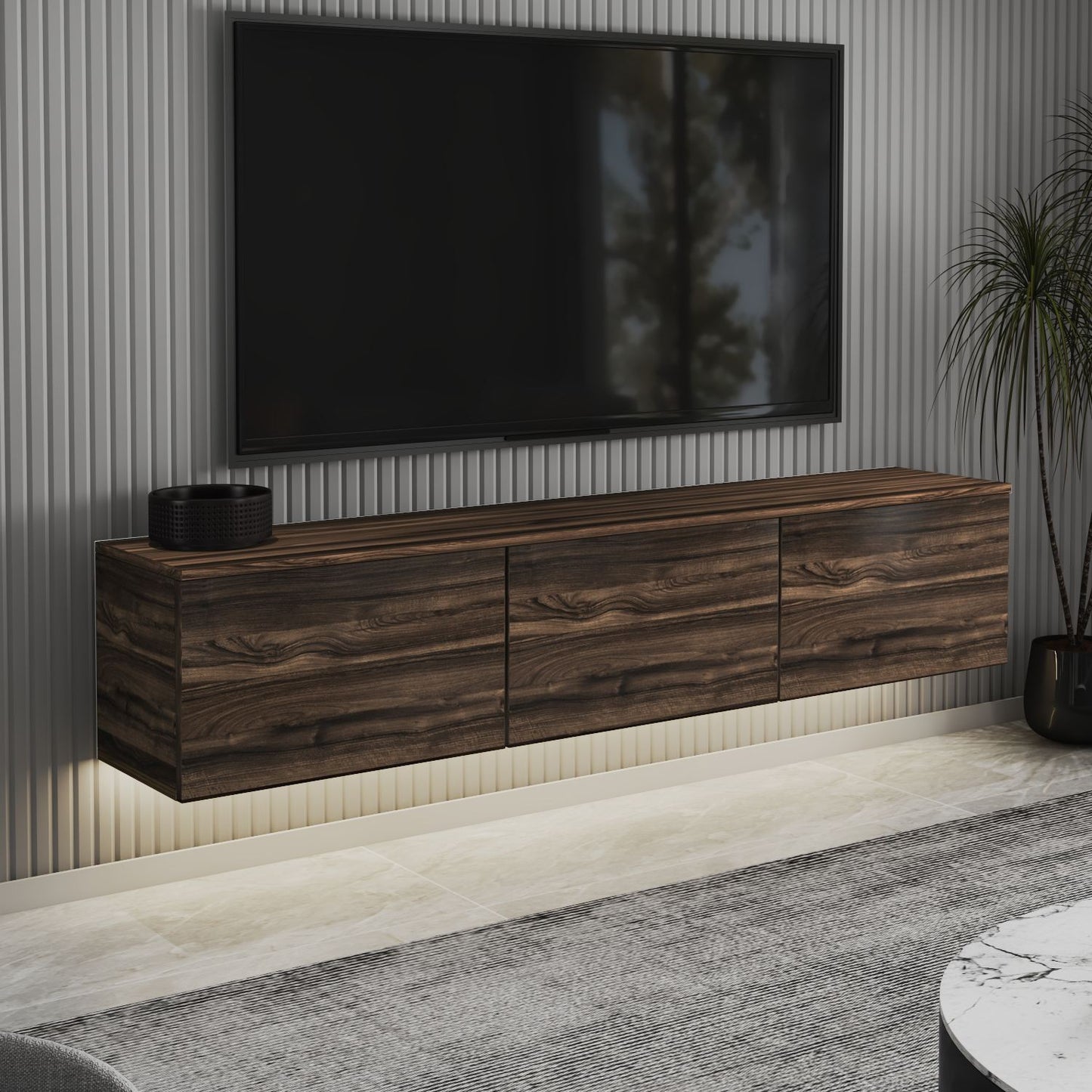 Έπιπλο Τηλεόρασης TV Βάση Σύνθεση Chestnut | 382NRC1157