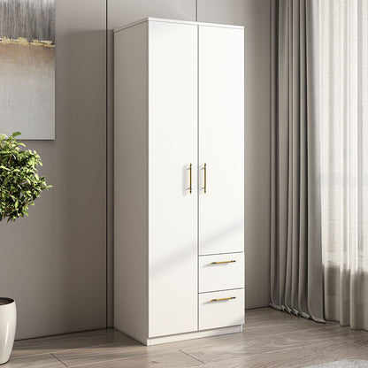 Ντουλάπα 60x171.8x45 εκ Λευκό 382NRC1162