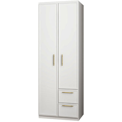 Ντουλάπα 60x171.8x45 εκ Λευκό 382NRC1164