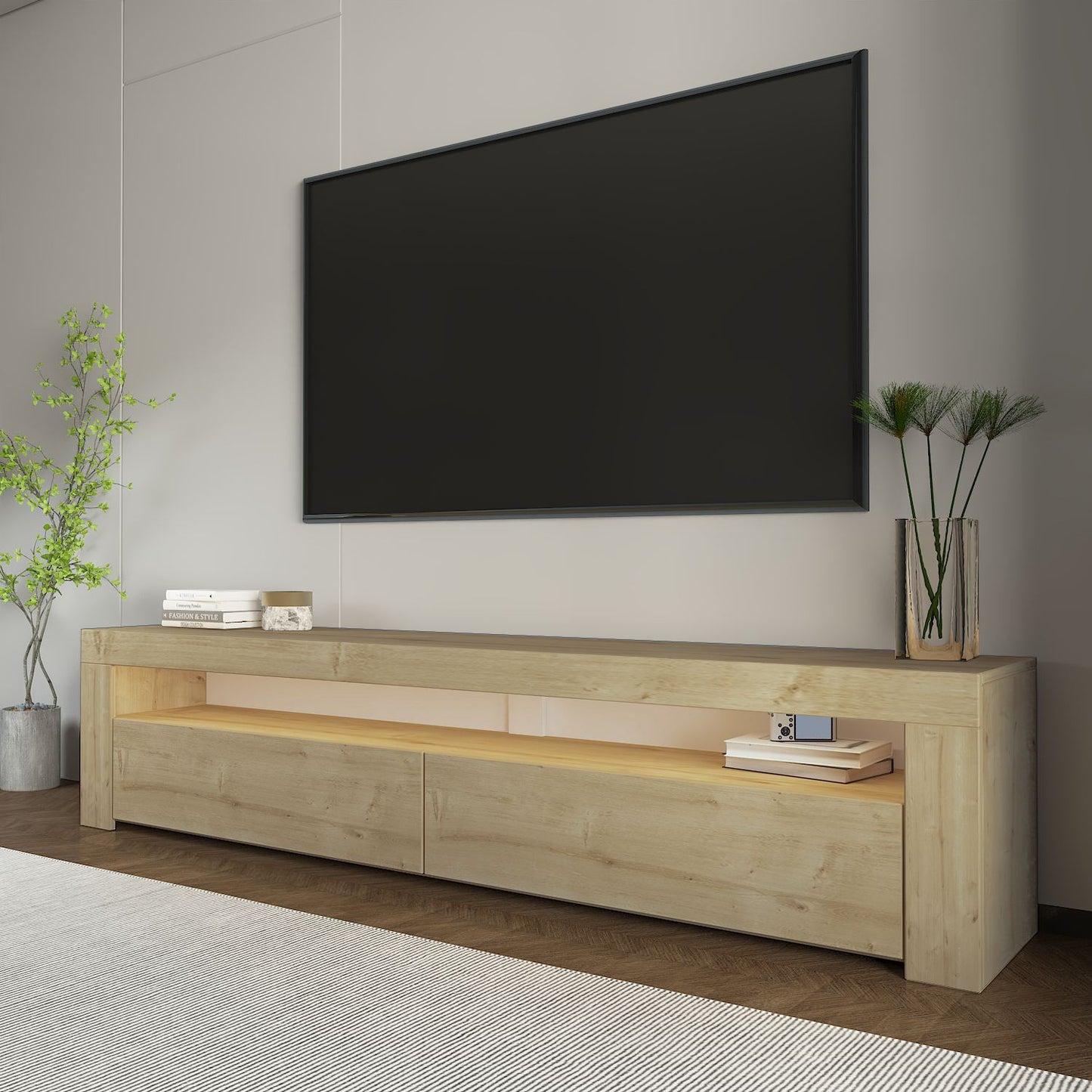 Έπιπλο Τηλεόρασης TV Βάση Σύνθεση Sapphire Δρυς | 382NRC1173