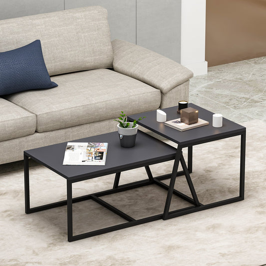 Τραπεζάκι Σαλονιού Ανθρακί 75 x 50 x 38 εκ GR382NRC1203