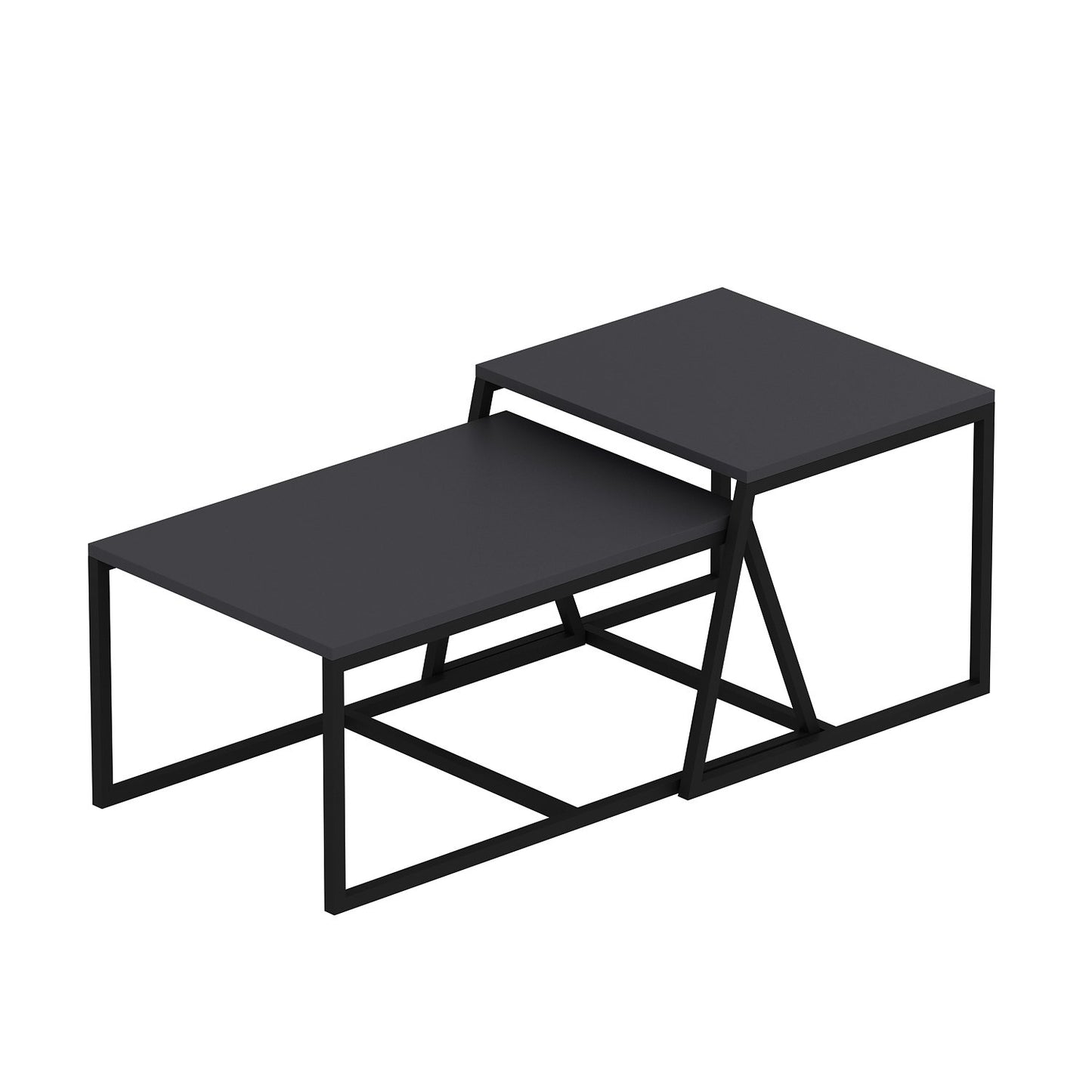 Τραπεζάκι Σαλονιού Ανθρακί 75 x 50 x 38 εκ GR382NRC1203