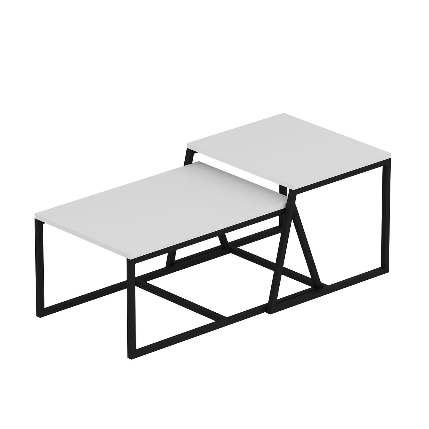 Τραπεζάκι Σαλονιού Λευκό 75 x 50 x 38 εκ GR382NRC1204