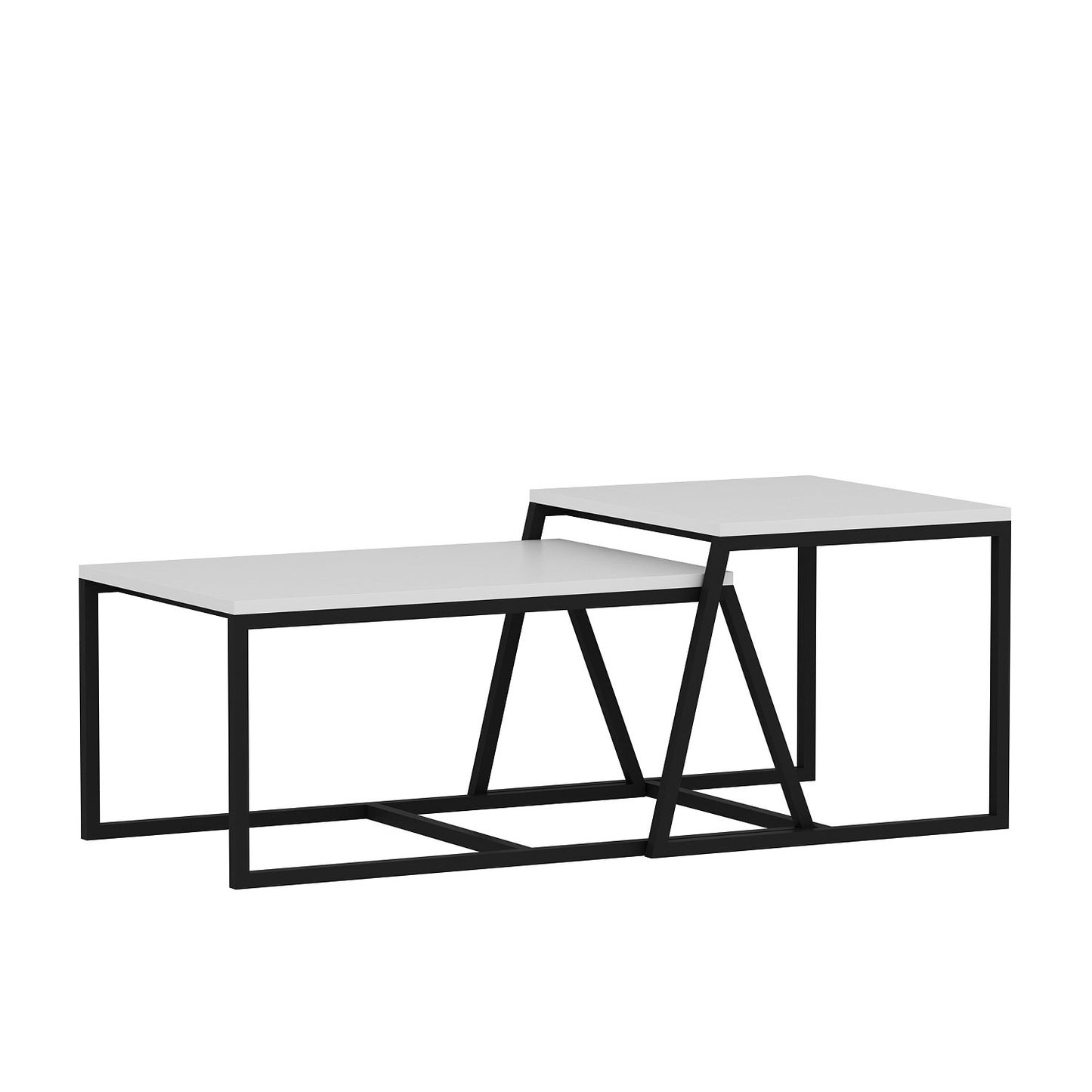 Τραπεζάκι Σαλονιού Λευκό 75 x 50 x 38 εκ GR382NRC1204