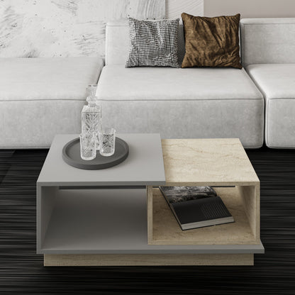 Τραπεζάκι Σαλονιού Travertine - Γκρι 90 x 45 x 36 εκ GR382NRC1214