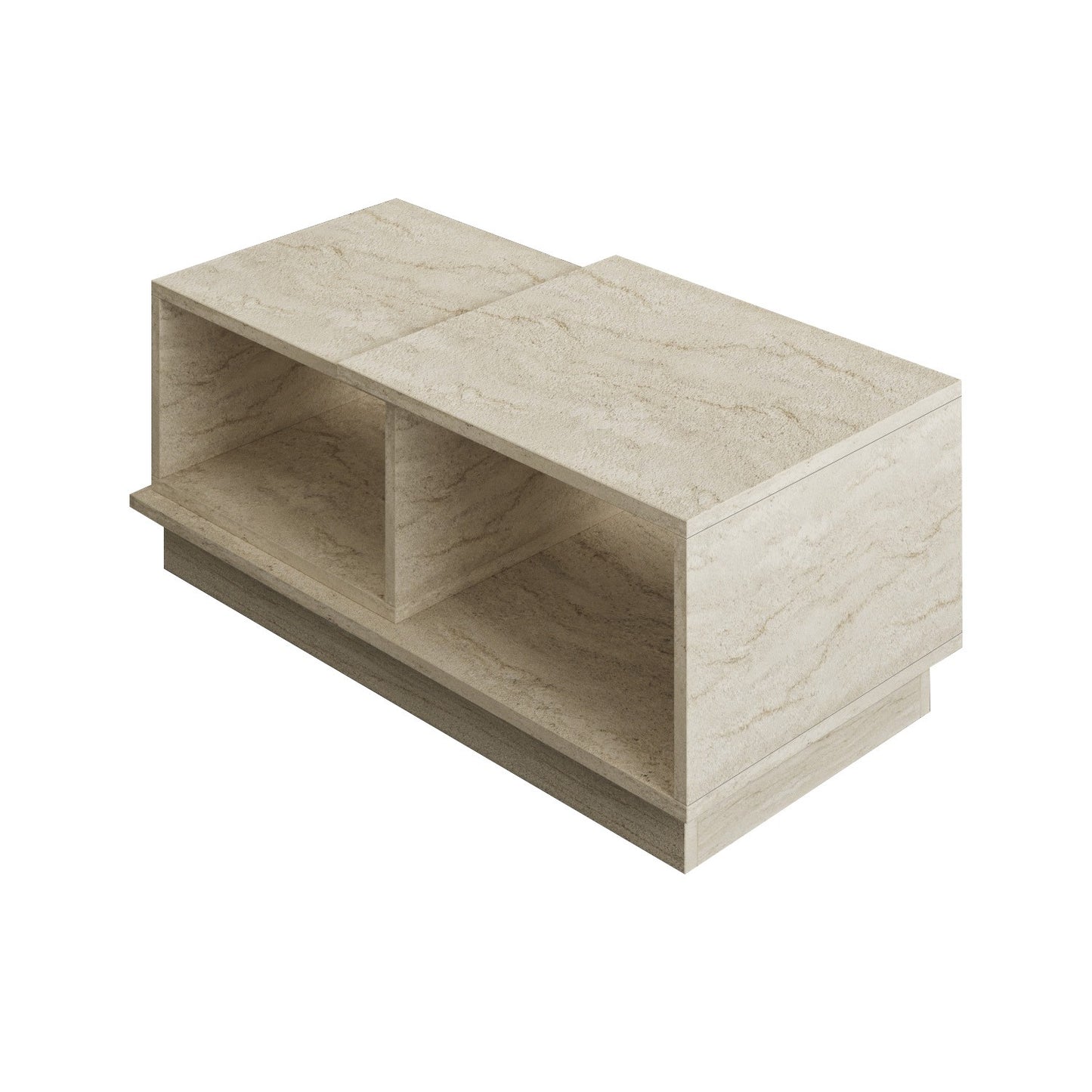 Τραπεζάκι Σαλονιού Travertine 90 x 45 x 36 εκ GR382NRC1215