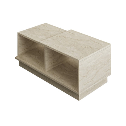 Τραπεζάκι Σαλονιού Travertine 90 x 45 x 36 εκ GR382NRC1215