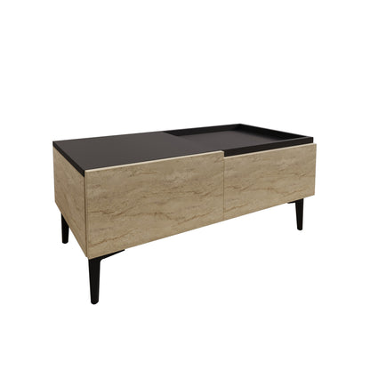 Τραπεζάκι Σαλονιού Travertine - Ανθρακί 91,8 x 45 x 38,6 εκ GR382NRC1216
