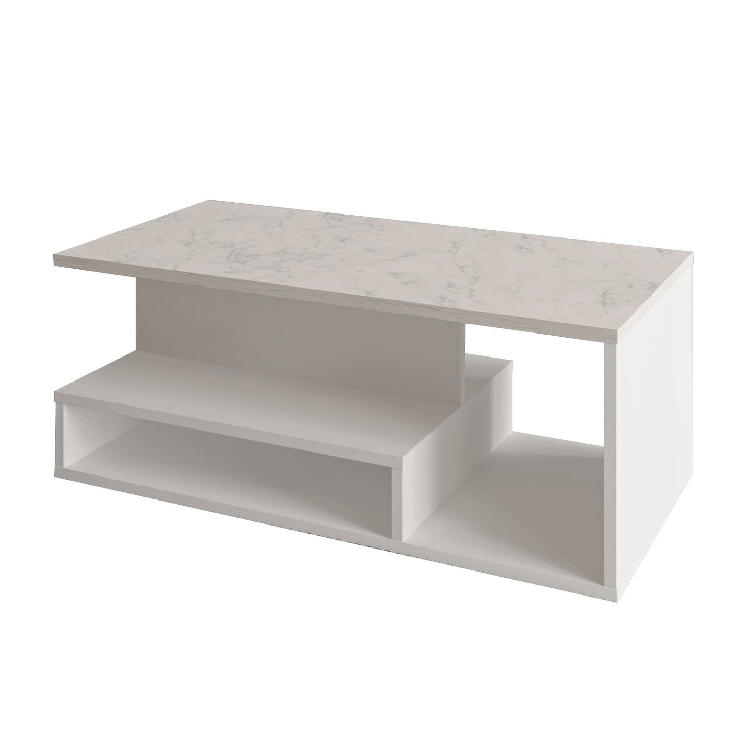 Τραπεζάκι Σαλονιού Λευκό - Marble 90 x 44,8 x 35 εκ GR382NRC1217