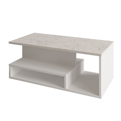 Τραπεζάκι Σαλονιού Λευκό - Marble 90 x 44,8 x 35 εκ GR382NRC1217