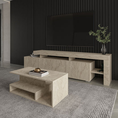 Τραπεζάκι Σαλονιού Travertine 90 x 44,8 x 35 εκ GR382NRC1220