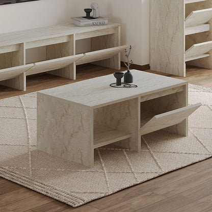 Τραπεζάκι Σαλονιού Travertine 90 x 45 x 35 εκ GR382NRC1222