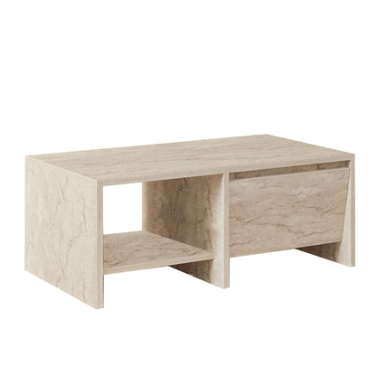Τραπεζάκι Σαλονιού Travertine 90 x 45 x 35 εκ GR382NRC1222