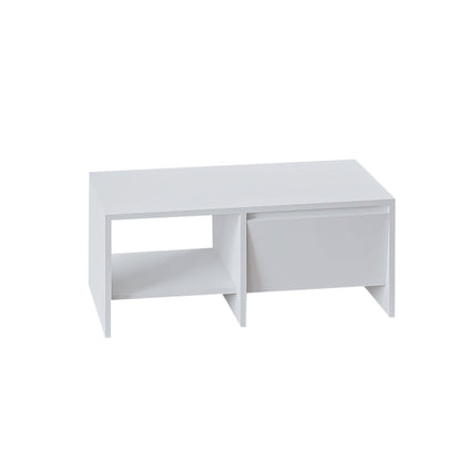 Τραπεζάκι Σαλονιού Λευκό 90 x 45 x 35 εκ GR382NRC1223