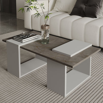 Τραπεζάκι Σαλονιού Gordion Marble - Γκρι 90 x 46,6 x 37 εκ GR382NRC1233