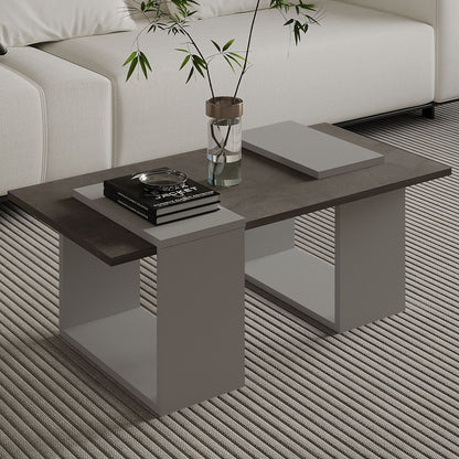 Τραπεζάκι Σαλονιού Gordion Marble - Γκρι 90 x 46,6 x 37 εκ GR382NRC1233