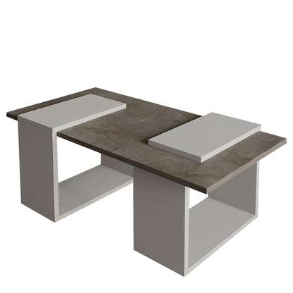 Τραπεζάκι Σαλονιού Gordion Marble - Γκρι 90 x 46,6 x 37 εκ GR382NRC1233