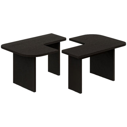 Τραπεζάκι Σαλονιού Set Μαύρο 90 x 45 x 35 εκ GR382NRC1239