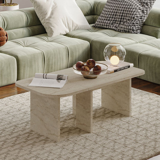 Τραπεζάκι Σαλονιού Set Travertine 90 x 45 x 35 εκ GR382NRC1240